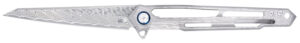 CobraTec Ghost Damascus Wharncliffe Folding Knife