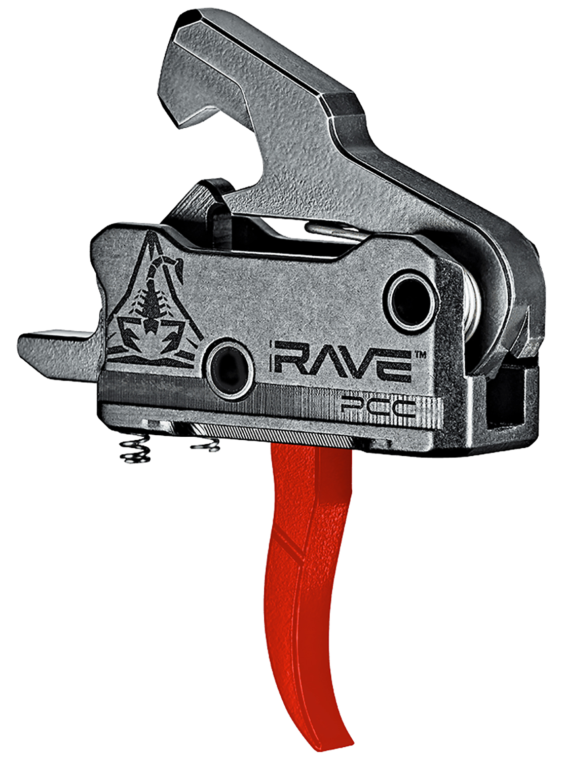 Rise Armament Rave PCC Curved Trigger - Red