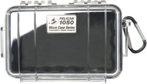Pelican 1050025100 Micro Case - Black/Clear, 7.99"