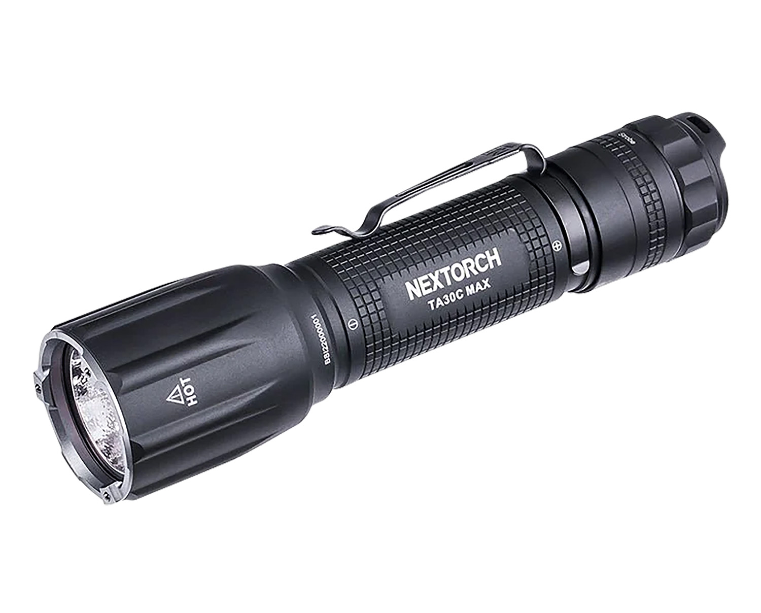 Nextorch Tactical Flashlight Black 3000 Lumens 390 Meters Beam Distance