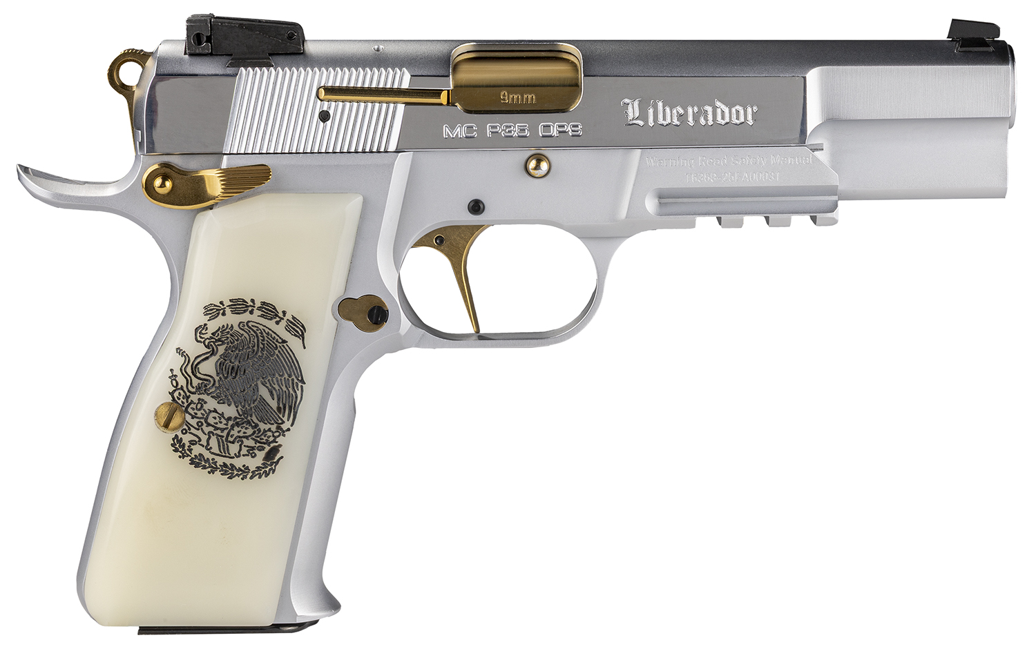 Girsan MCP 35 Liberador 9mm Luger Pistol with Gold Controls