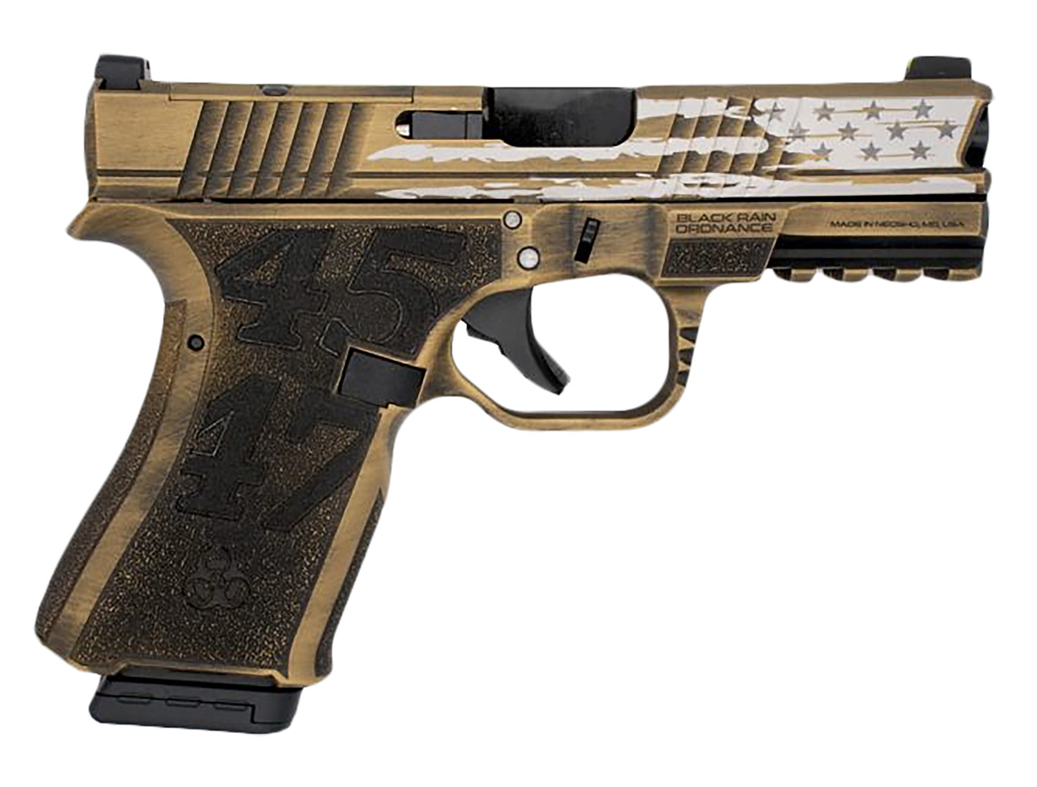 Black Rain Ordnance Frontline 9mm 4" Gold 15+1