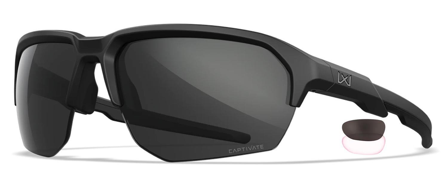 Wiley X Jakl Shooting Glasses Grey/Clear Lens