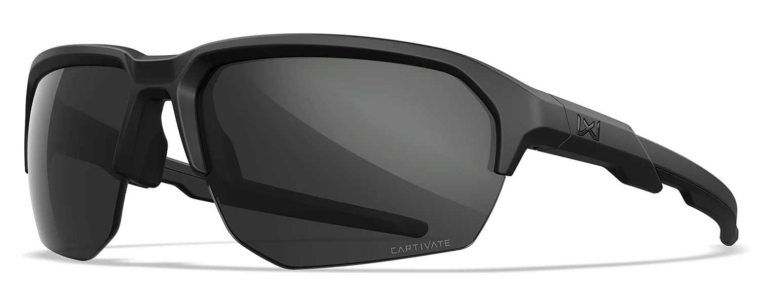 Wiley X Jakl Shooting Glasses Gray Lens Black Frame