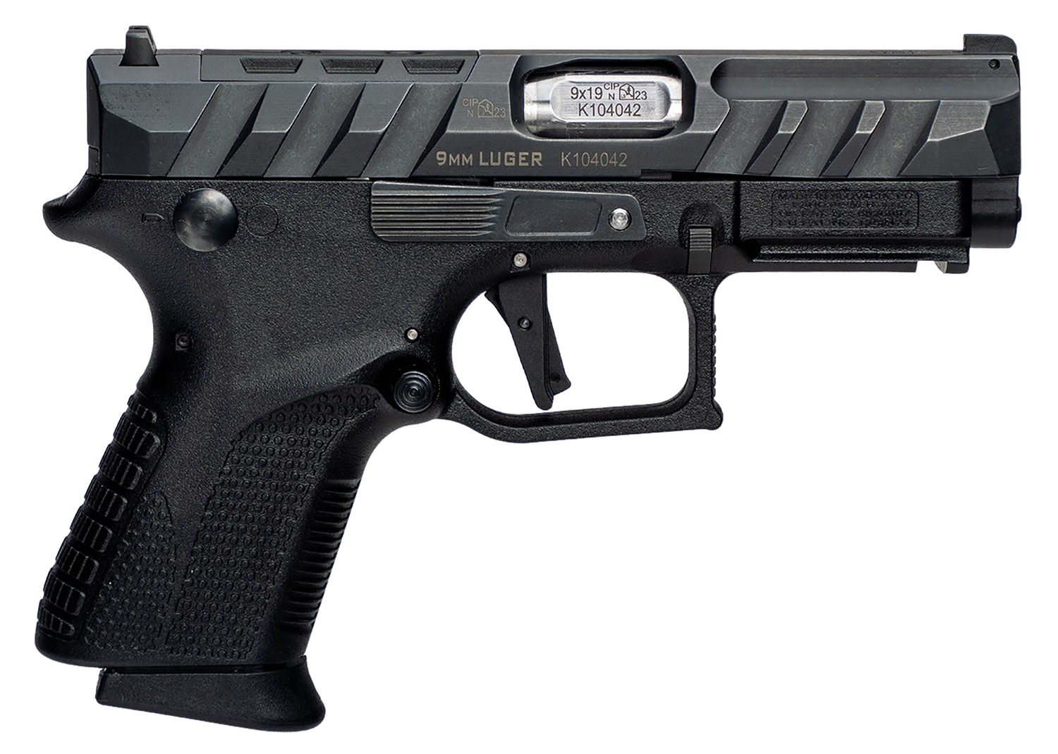 Grand Power Q1S 9mm Handgun - 3.66" Barrel, 12+1 Capacity