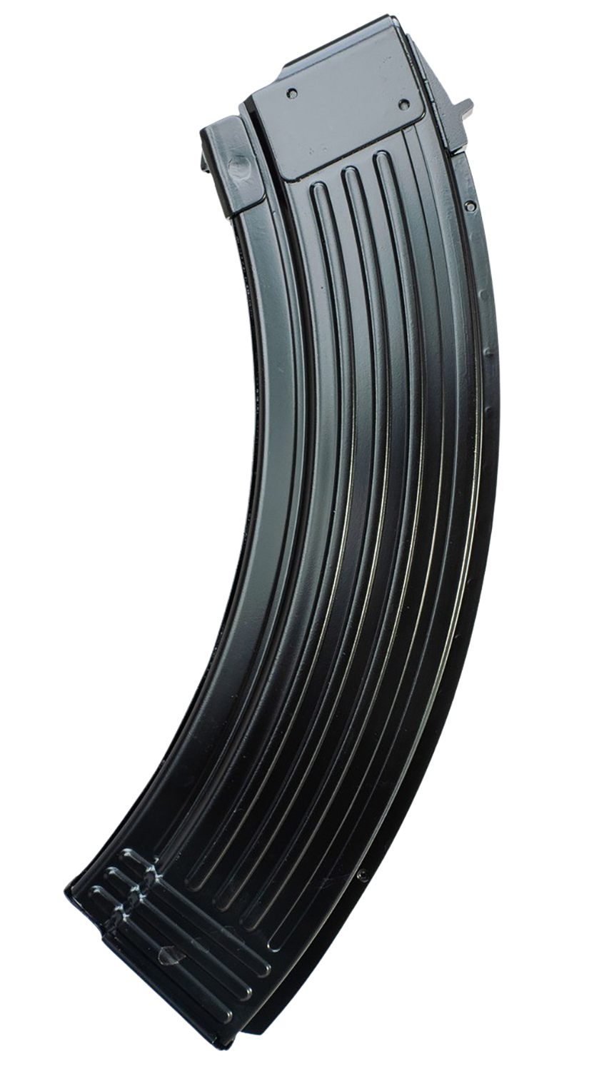 Global Ordnance LLC 810091157497 40rd Fully Ribbed 7.62x39mm Fits AK-47 Black Steel