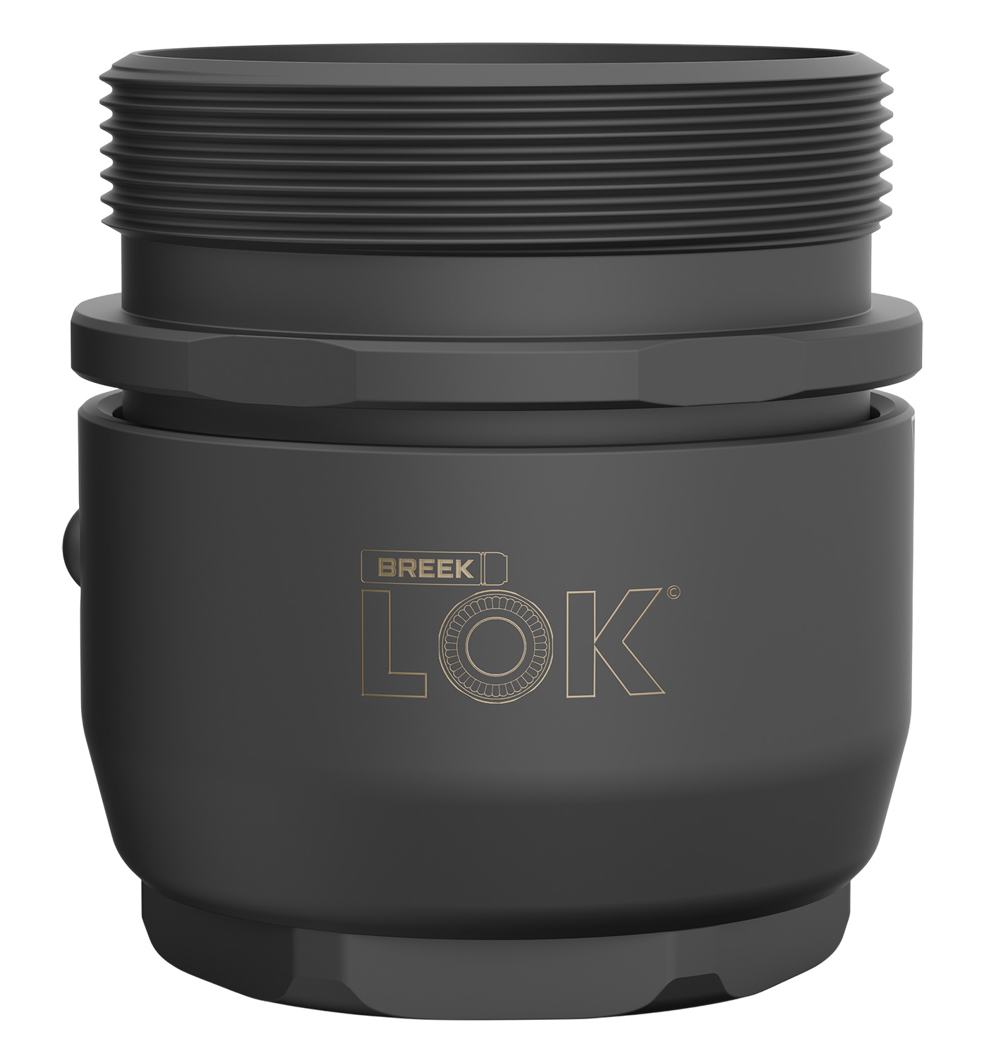 Breek Arms BRK4300 Breek LOK 3QD Mount, Titanium DLC Black