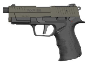 Retay USA RXP22BLKODSL13TH RXP 22 LR 13+1 4" Threaded Barrel, OD Green Cerakote Optic Ready/Serrated Slide, Black Cerakote Polymer Frame w/Accessory Rail, RMR/RMSc Footprint
