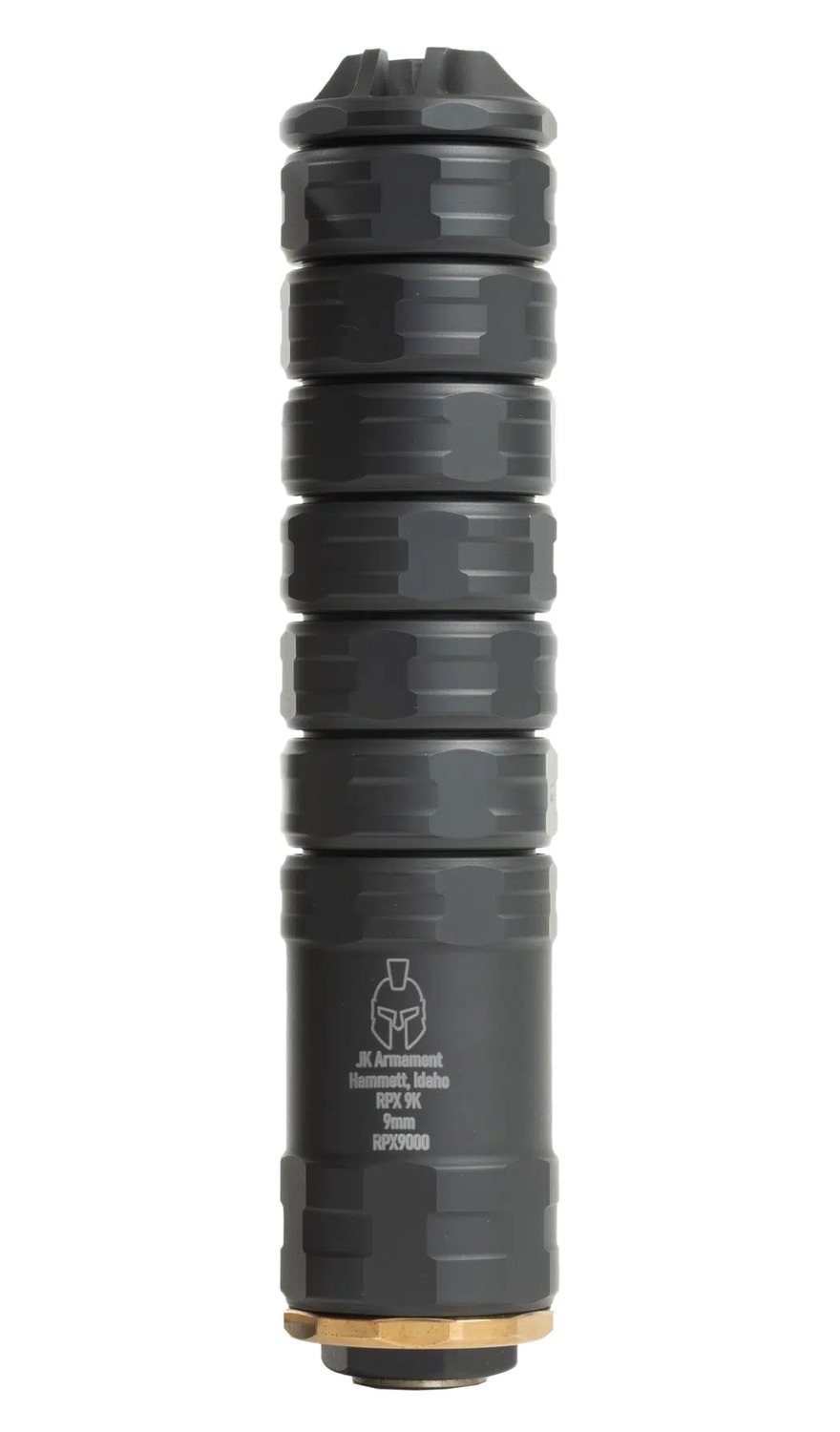 JK Armament 9mm Suppressor JK155RPX9K - Black Aluminum/Titanium