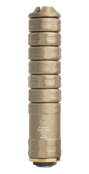 JK Armament RPX 155 9mm Suppressor in Flat Dark Earth
