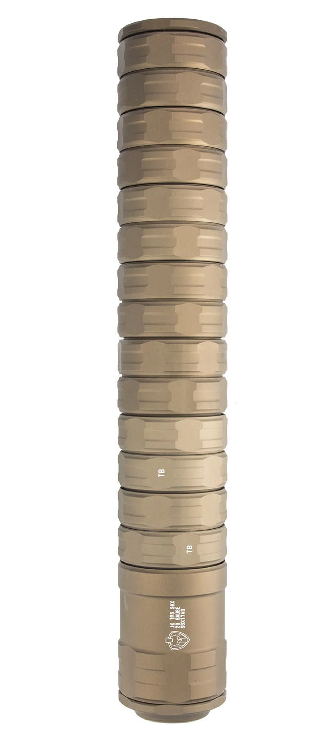 JK Armament JK195 SGX 20 Gauge Shotgun Suppressor FDE