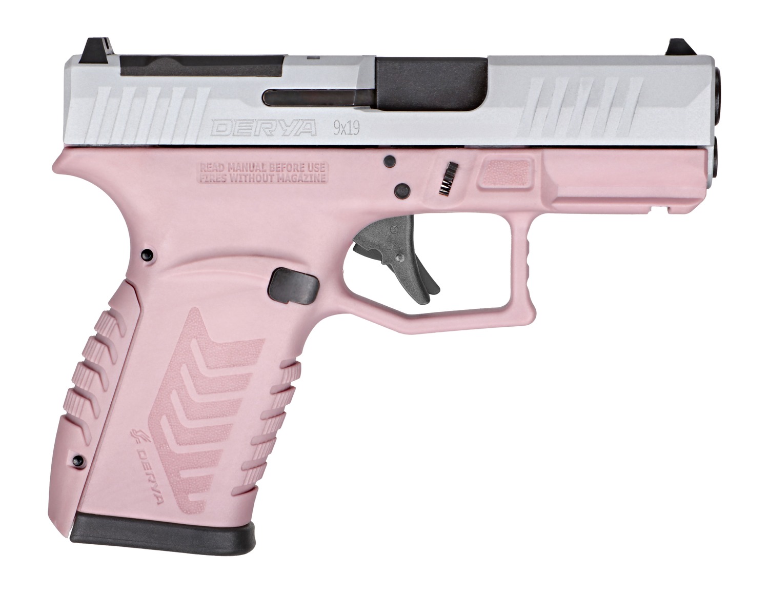 Derya DY9Z 9mm Pink/Silver Semi Auto Handgun
