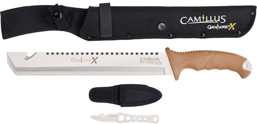 Camillus Carnivore X Machete - 12" Stainless Blade