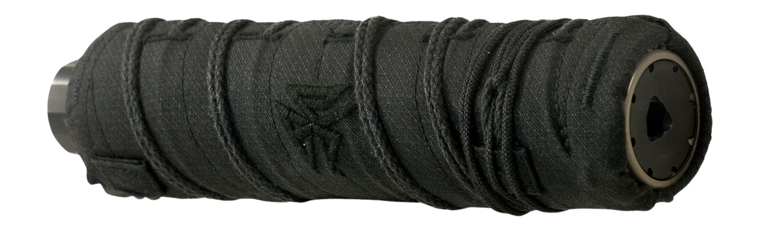 Burn Proof Gear Suppressor Cover Heavy 7.5x1.5 Black