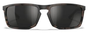 Wiley X AXE Captivate Shooting Glasses - Black Mirror/Tortoise Brown