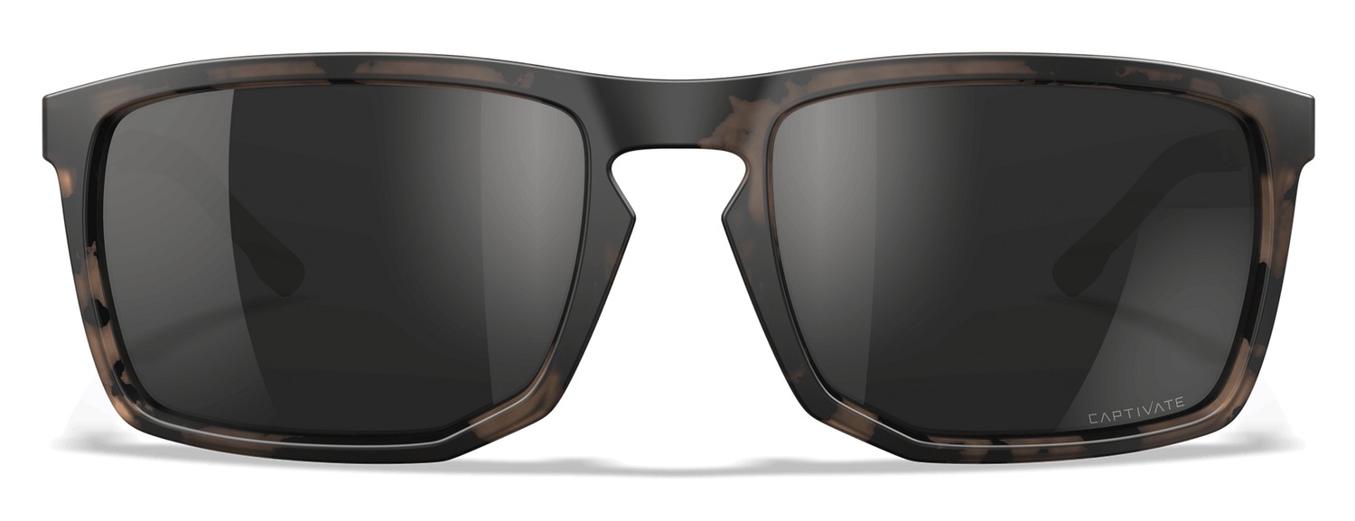 Wiley X AXE Captivate Shooting Glasses - Black Mirror/Tortoise Brown