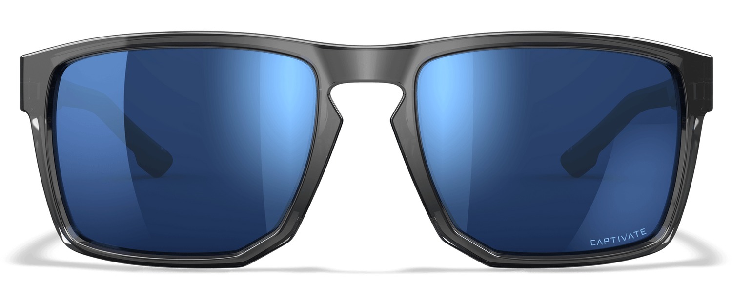 Wiley X Founder Captivate Blue Mirror Shooting Glasses