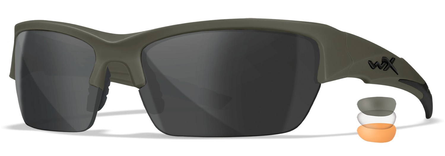 Wiley X VALOR Shooting Glasses - Grey/Clear/Rust/ODG