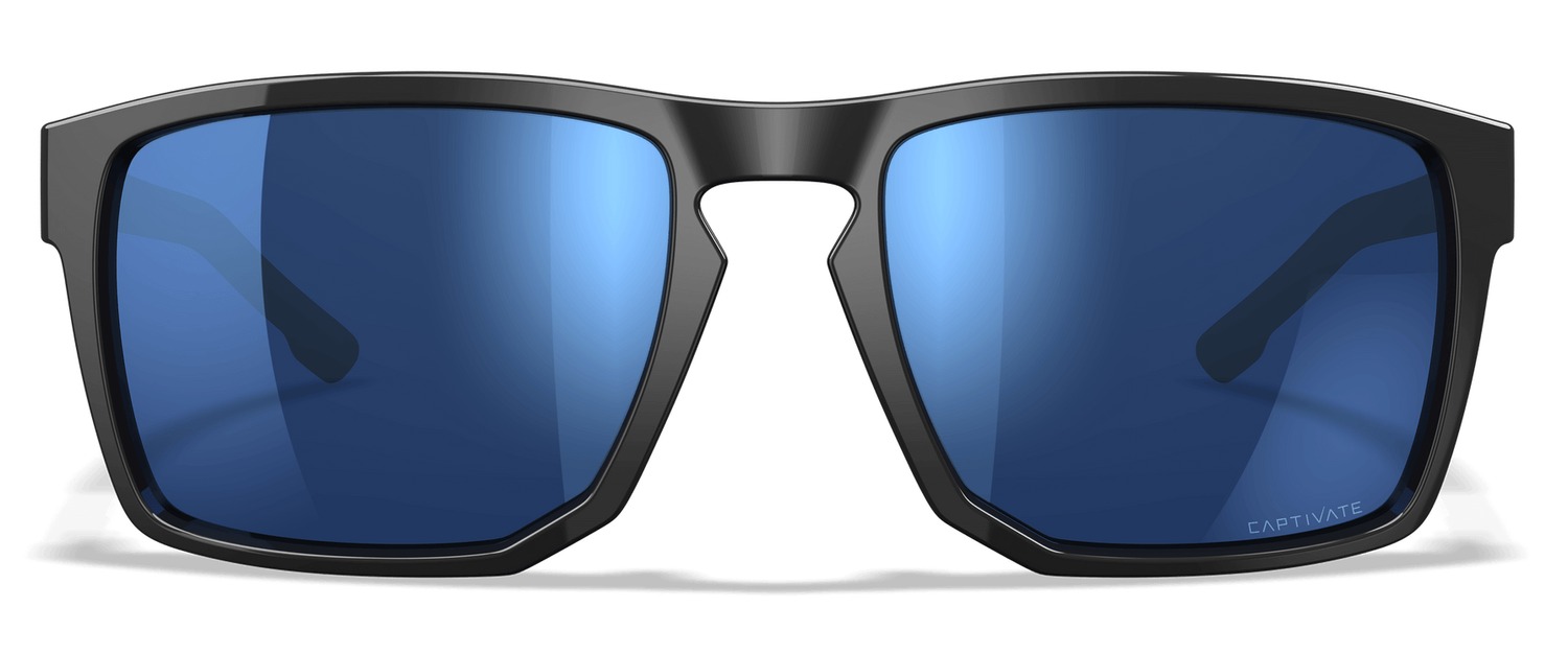Wiley X Apex Captivate Shooting Glasses - Blue/Gloss Black