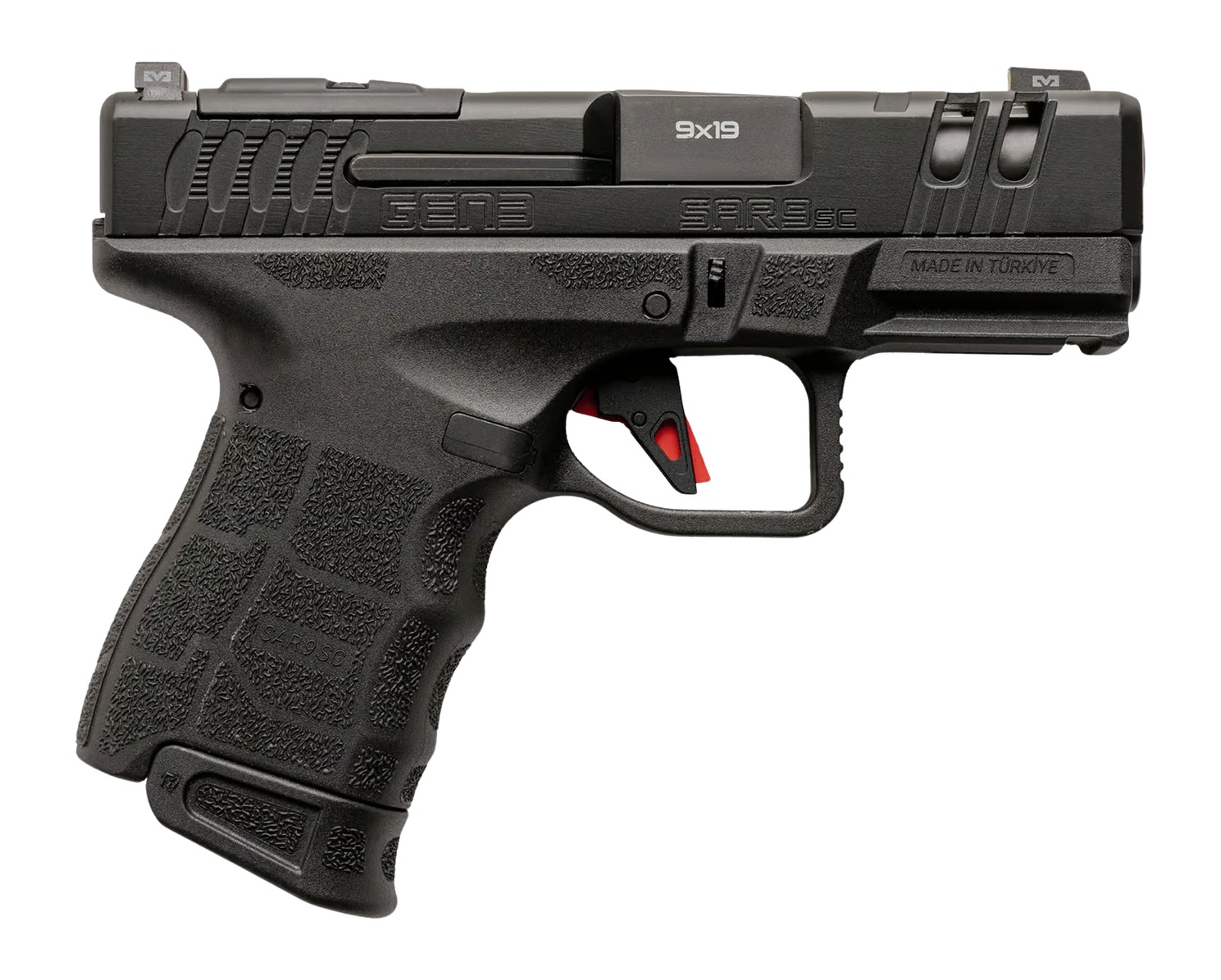 SAR USA SAR9SCG3BL10 9mm Subcompact Handgun