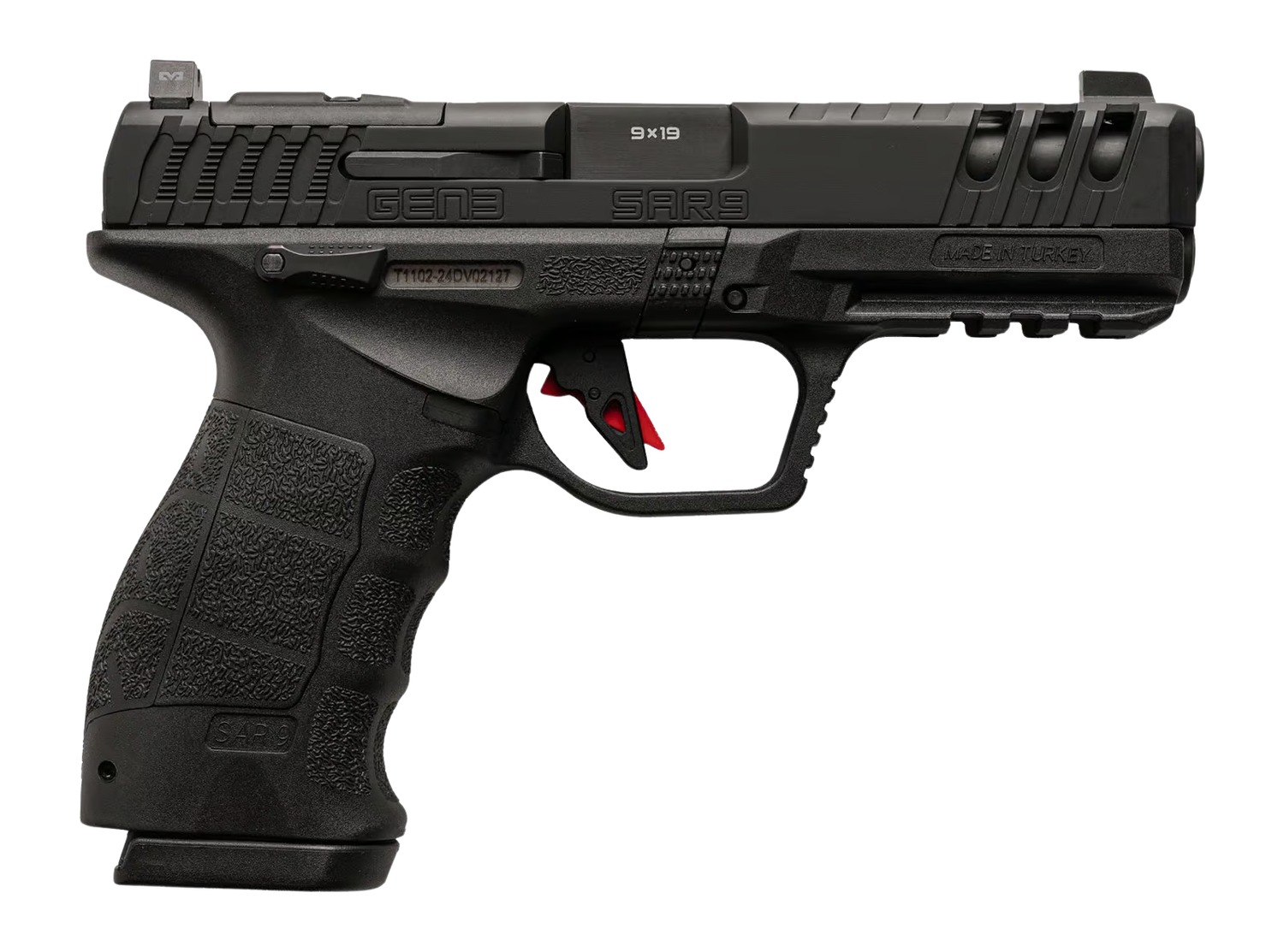 Sarsilmaz SAR9 Gen3 Full Size 9mm Pistol, Optic Cut