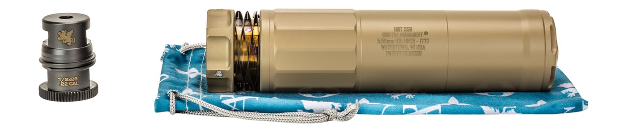 Griffin Armament HRT-556 5.56mm Silencer FDE