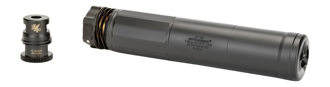 Griffin Armament Dual-Lok HRT 7 Suppressor 7.62mm