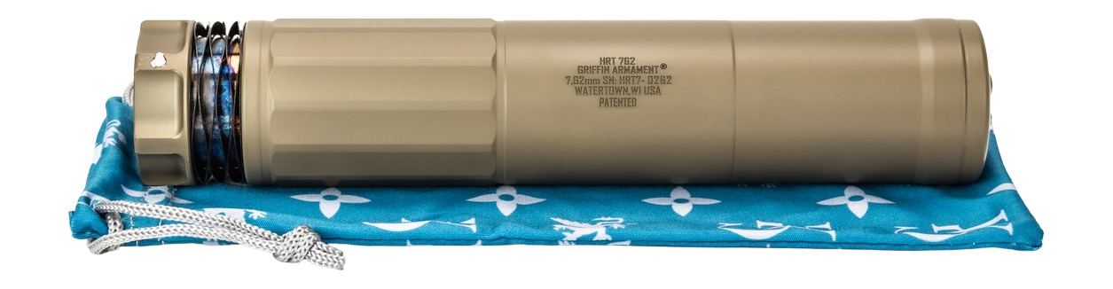 Griffin Armament Dual-Lok HRT 7.62mm FDE Suppressor