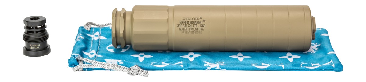Griffin Armament Explorr 7.62mm FDE Suppressor