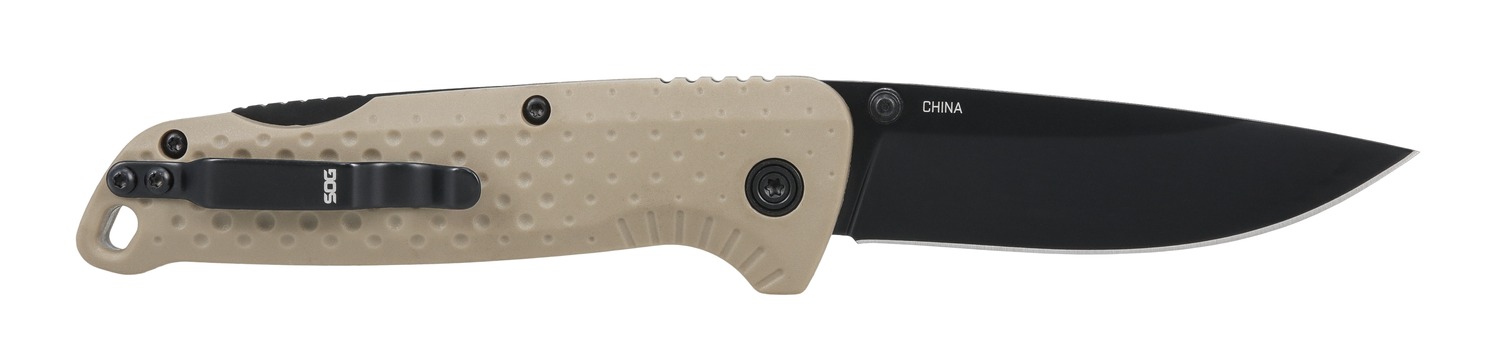 SOG Adventurer LB FDE Drop Point Folding Knife