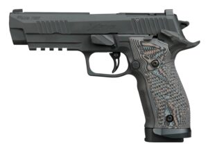 Sig Sauer 226X59XTMSAO P226 XFive Extreme Full Size 9mm Luger 10+1 5" Bull Barrel, Black Nitron Stainless Steel Optic Ready/Serrated Slide & Frame w/Beavertail & Picatinny Rail, Custom Hogue G10 Piran