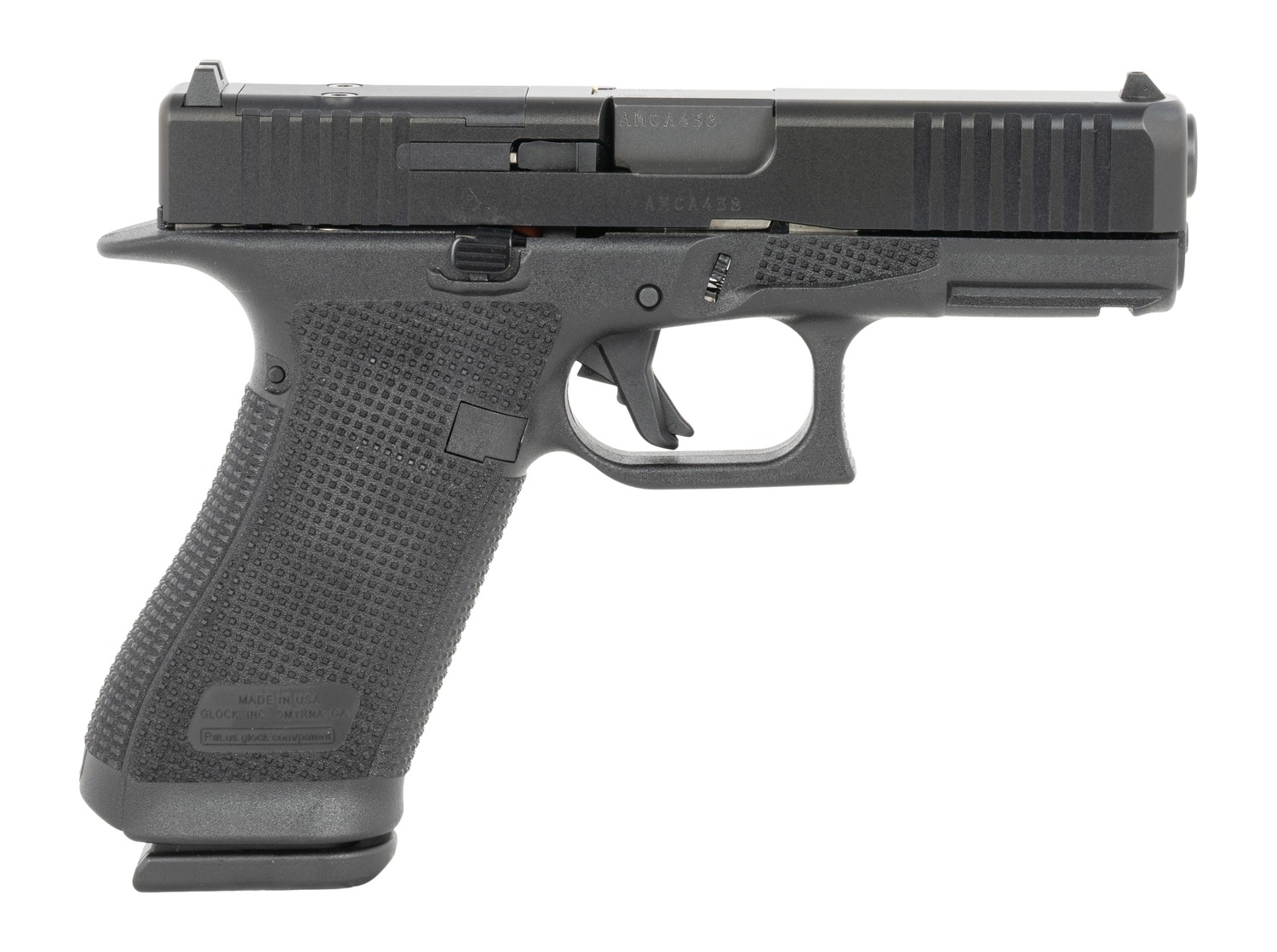 Glock U64550201 G45 Gen6 Crossover Frame 9mm Luger 10+1 4.02" Black GMB Barrel, Black nDLC Steel Optic Ready/Serrated Slide, Black Polymer Frame w/Accessory Rail, Interchangeable Backstrap Grip, Ambid