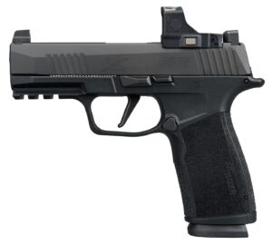 Sig Sauer 365XCA9BXR3PRS P365 XMacro w/Optic Compact 9mm Luger 17+1 3.70" Black Nitron Stainless Steel Serrated w/Sig ROMEO-X Compact Slide, Black Stainless Steel Frame w/Beavertail & Picatinny Rail,