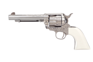 Taylor's 1873 Outlaw Legacy .45 Colt Revolver, Engraved Nickel