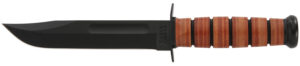 KA-BAR USMC 7" Fighting Knife with Leather Sheath