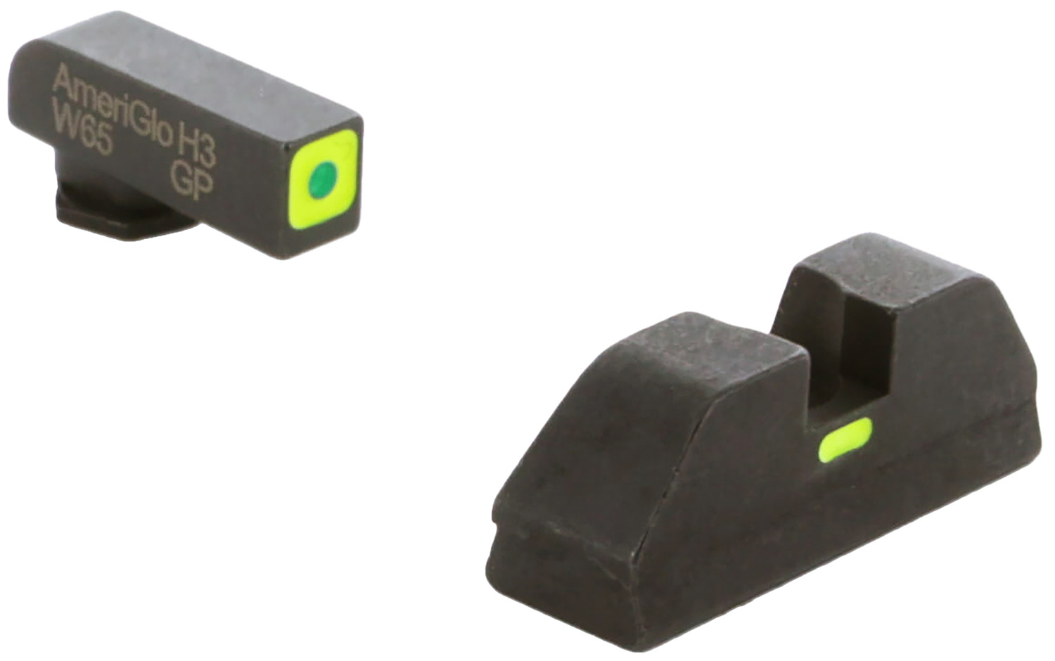 AmeriGlo GL615 CAP Sight Set for Glock - Green Tritium
