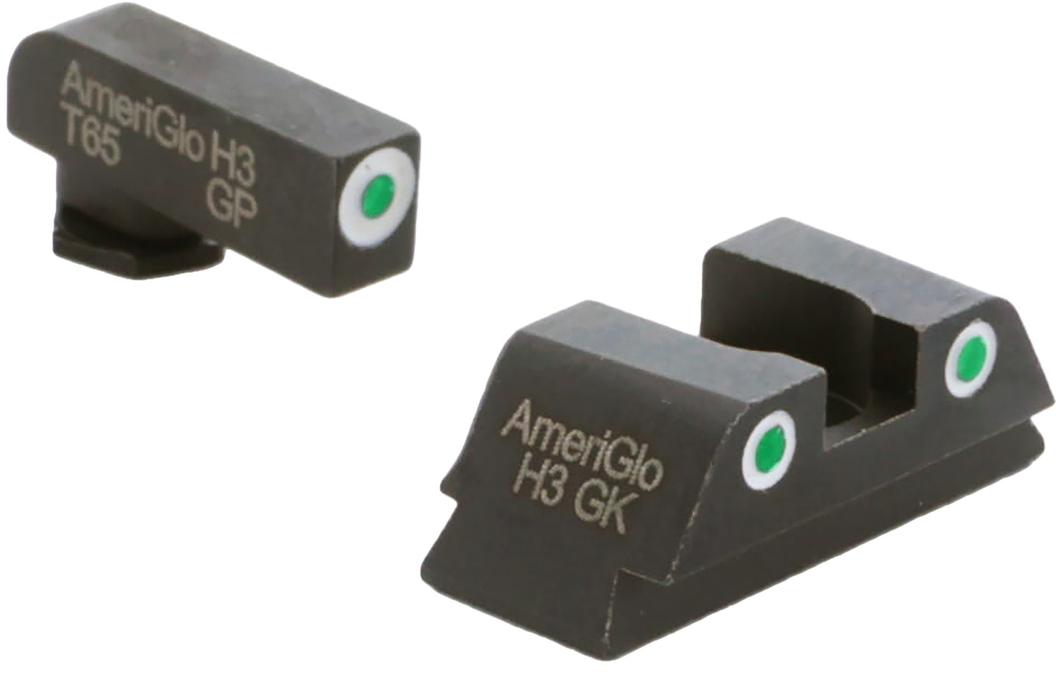 AmeriGlo GL430 Classic Tritium Sight Set for Glock