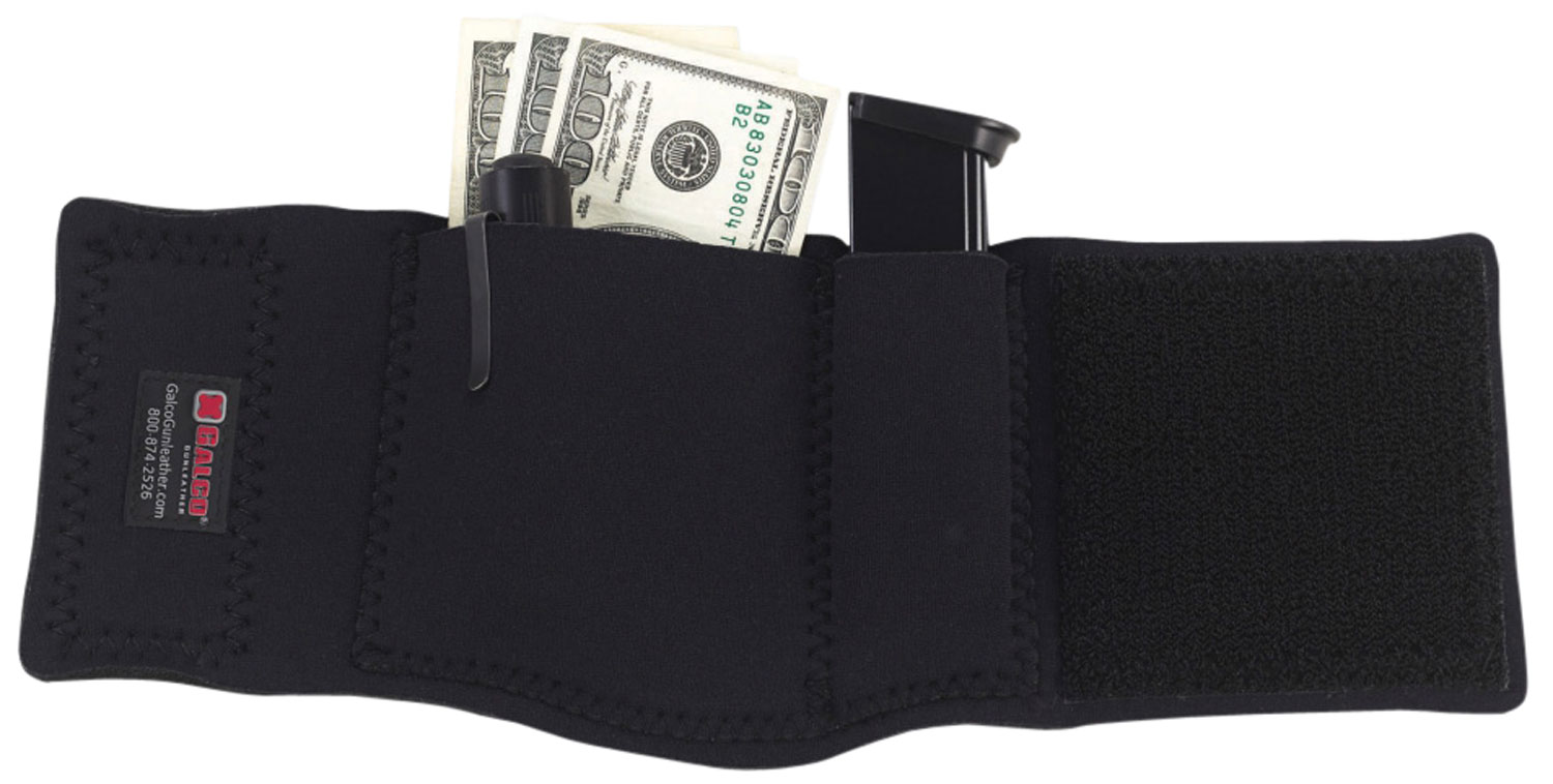 Galco CAS Ankle Safe  Fits Springfield SA-35 13" Hook & Loop Mount Black Neoprene