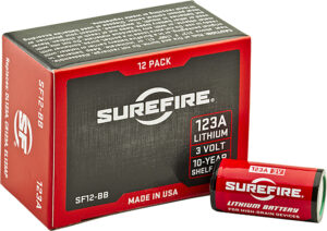Surefire 123A High-Performance Lithium Batteries 12-Pack