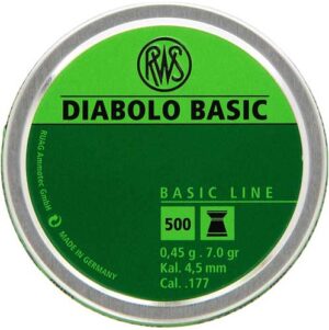 RWS PELLETS 177 DIABOLO BASIC - LINE 7.0 GRAINS 300 CT