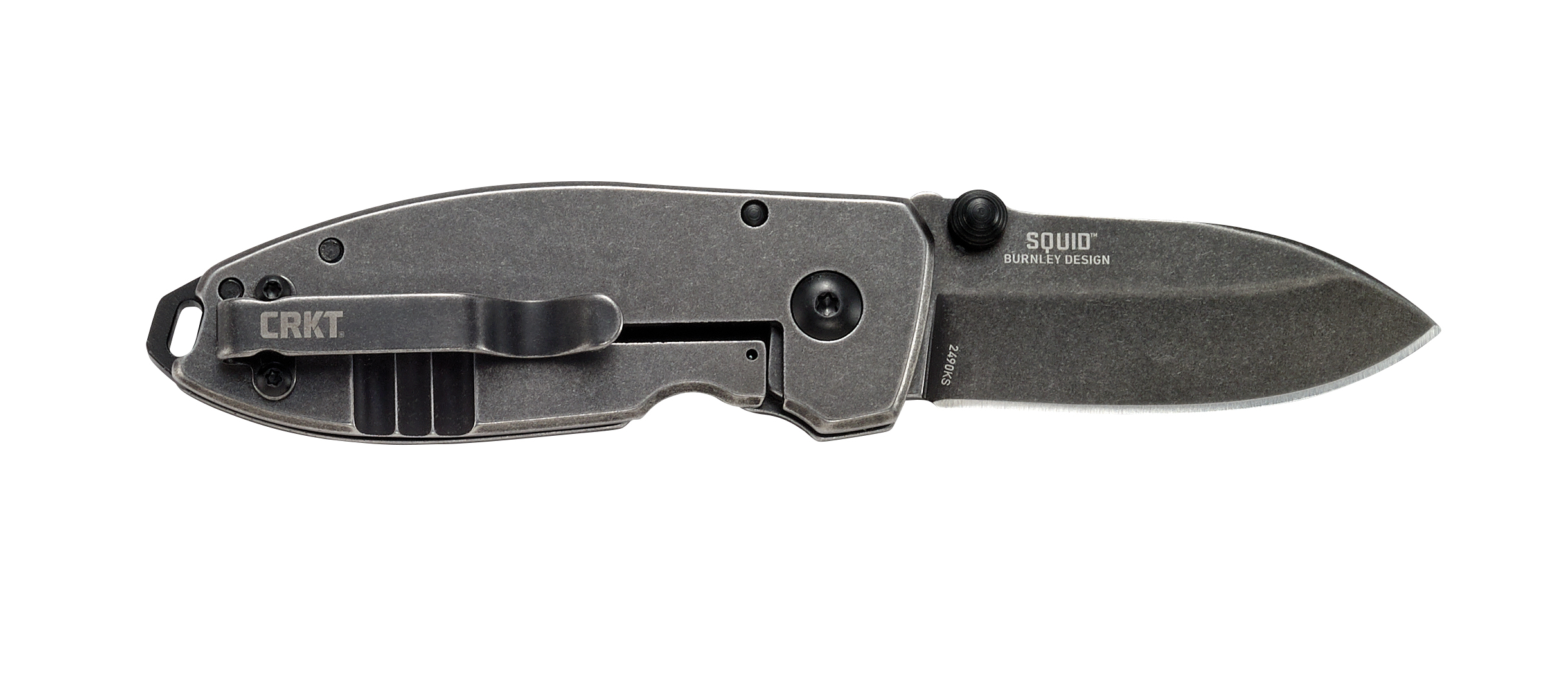 CRKT Squid Black Drop Point Folding Knife