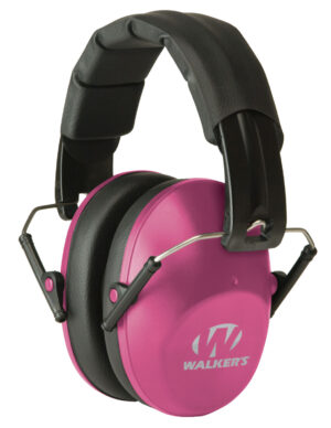 Walker's Pro Low Profile Passive Earmuff 22 dB Pink/Black
