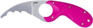 CRKT Bear Claw 2.39" Pink Knife with Veff Serrations