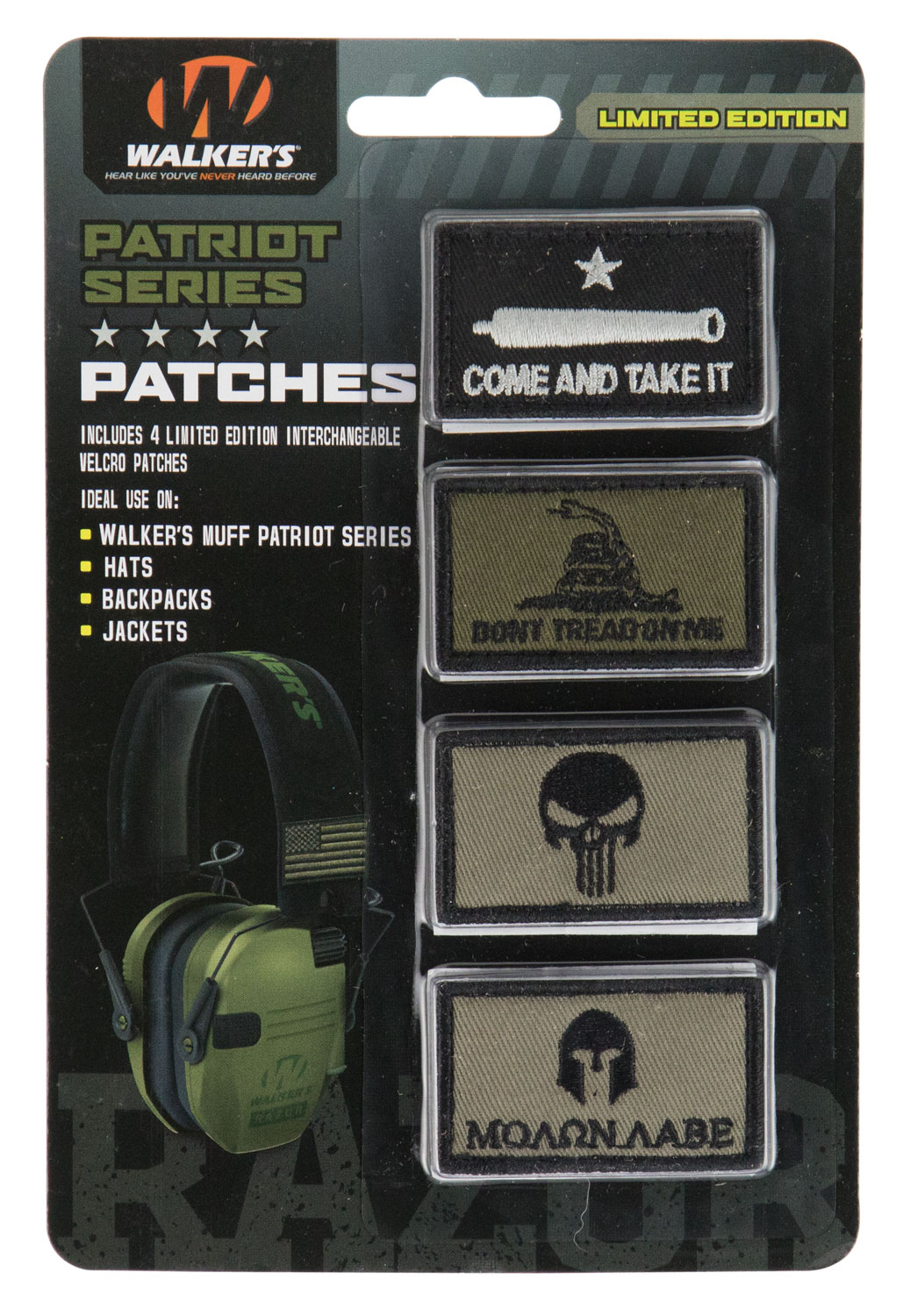 Walkers Patriot Muff Patch Kit Velcro