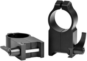 Warne 204LM Maxima Matte Black 1" Quick Detach Rings