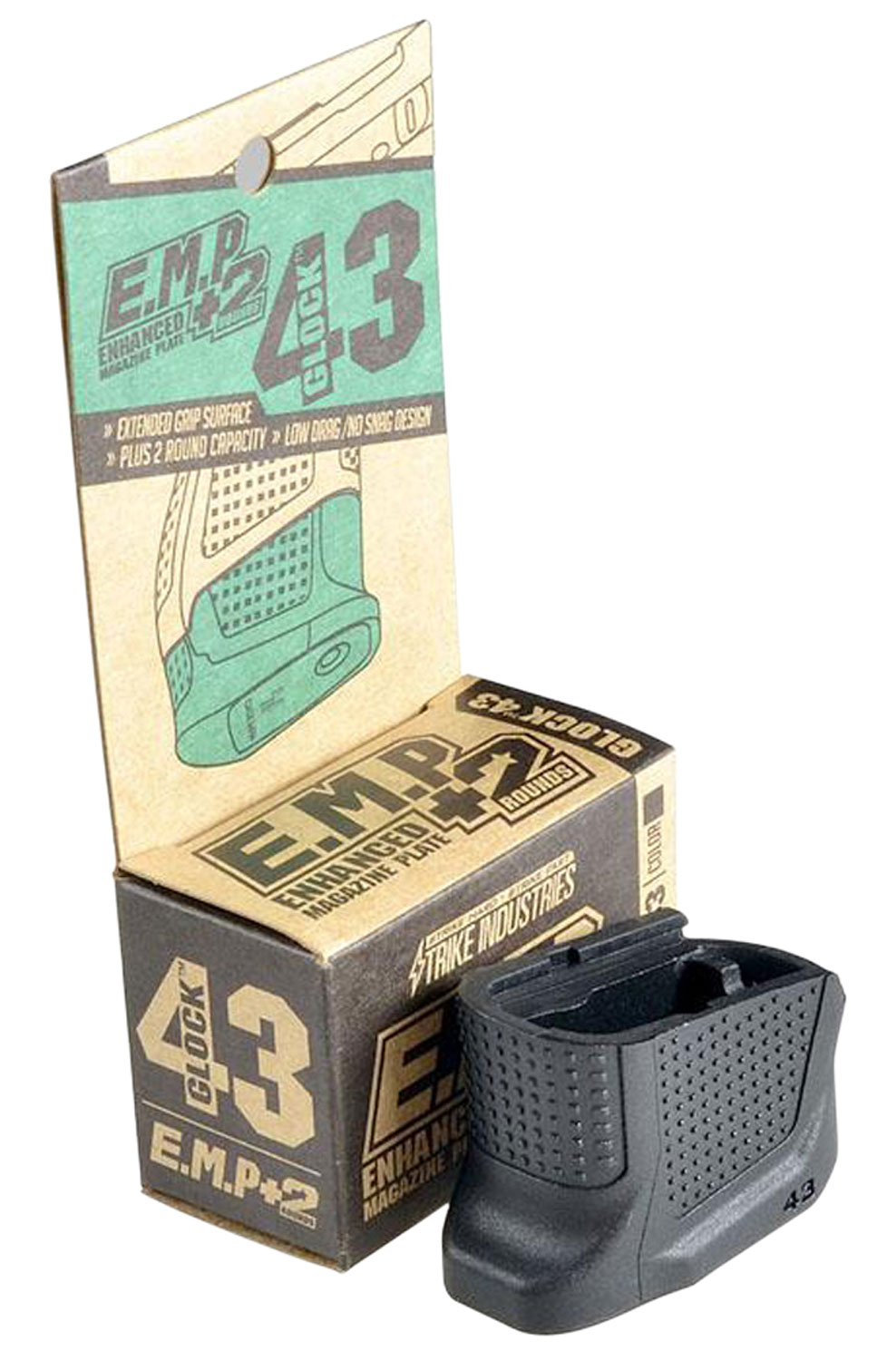 Strike Industries Glock 43 Enhanced Magazine Plate