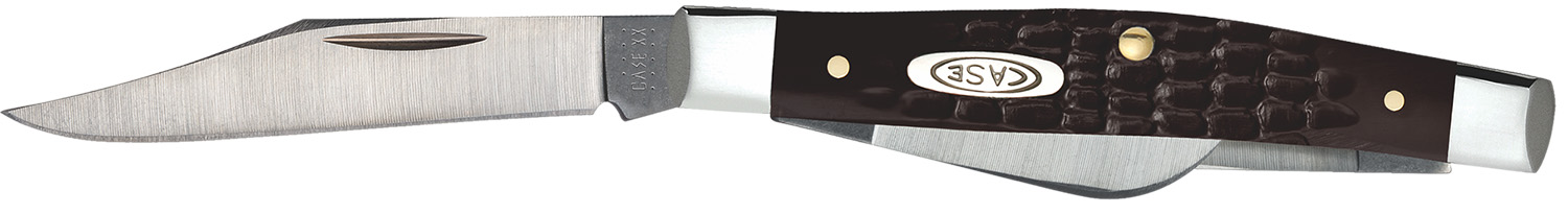 Case Small Stockman Pocket Knife - Brown Synthetic