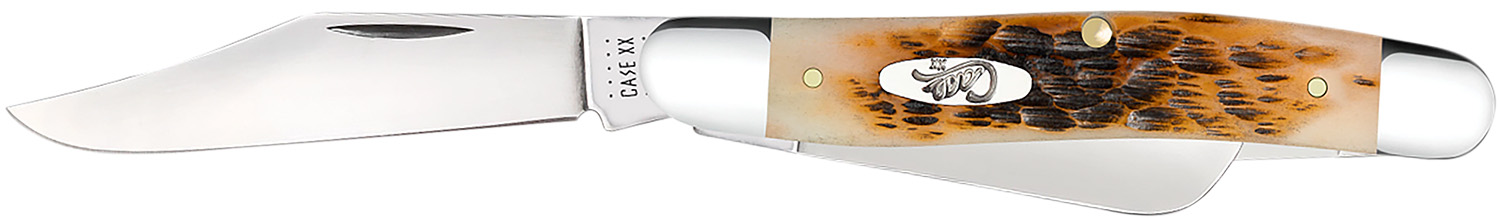 Case Knives Amber Bone Stockman Folding Knife