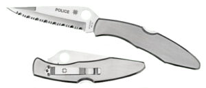 Spyderco Police C07S Part Serrated Folding Knife