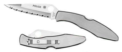 Spyderco Police C07S Part Serrated Folding Knife